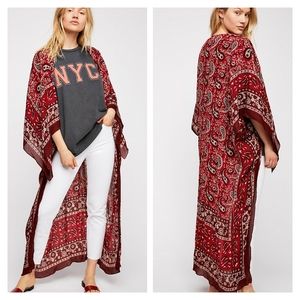 Free People Eternal Flame Maxi Kimono